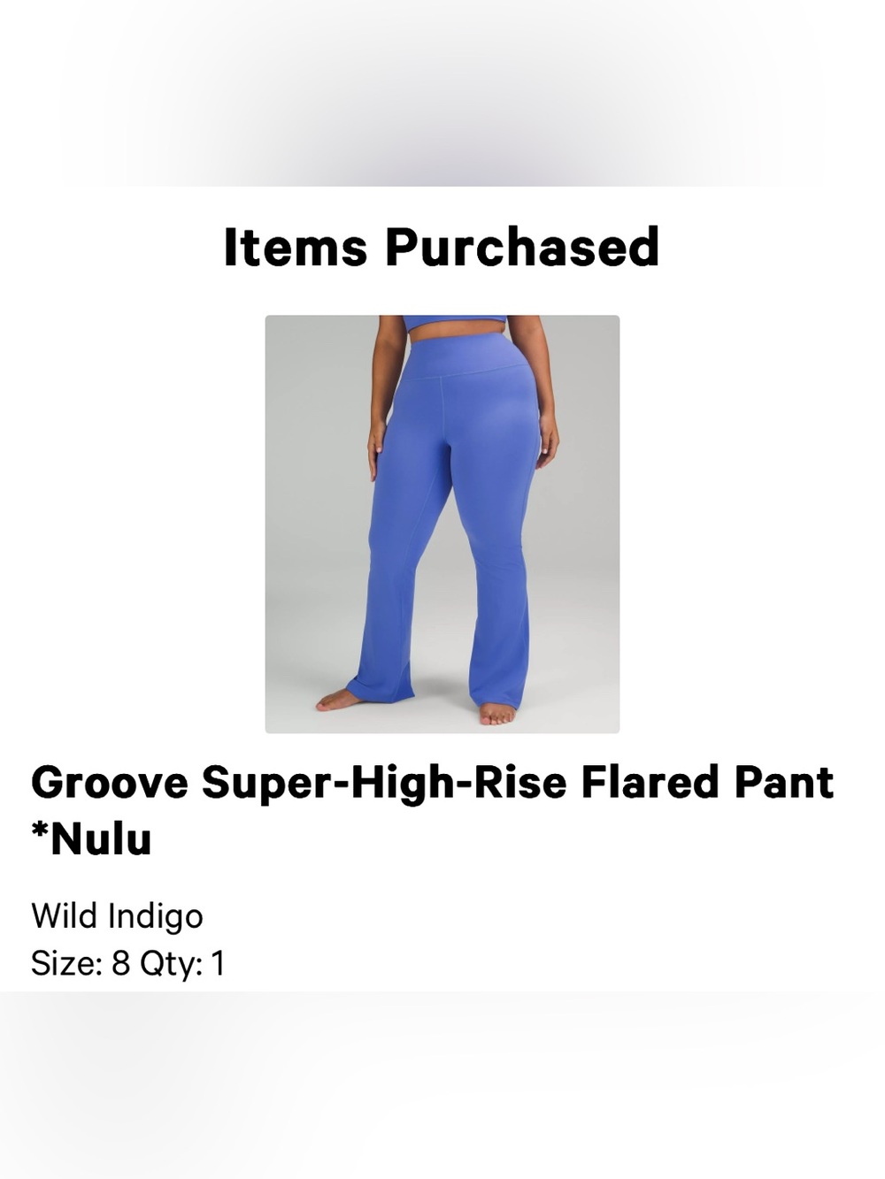 Groove Super-High-Rise Flared Pant in Wild Indigo